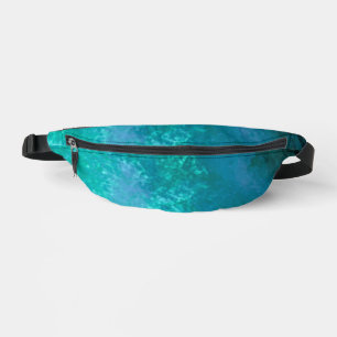 Stylish Storm cloud effect Green Bum Bags