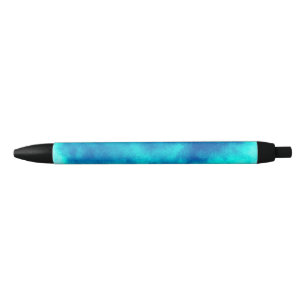 Stylish Storm cloud effect in blue  Black Ink Pen