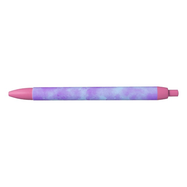 Stylish Storm cloud effect in Purple Black Ink Pen (Front)