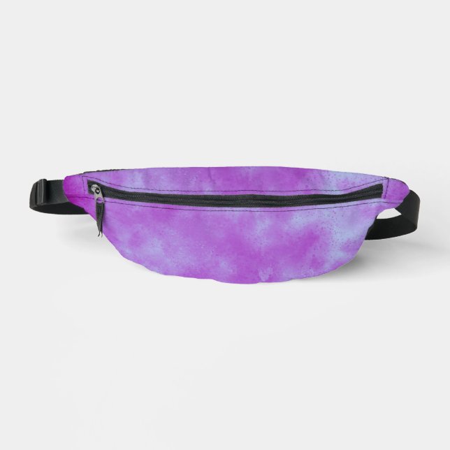 Stylish Storm cloud effect in Purple Bum Bags (Front)
