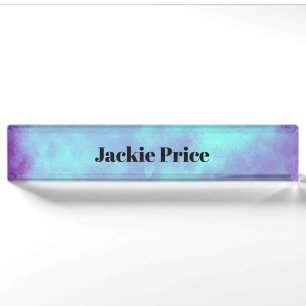 Stylish Storm cloud effect in Purple Nameplate