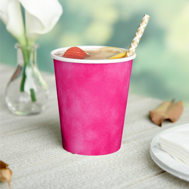 Stylish Storm cloud effect  Magenta  Paper Cups (Insitu)