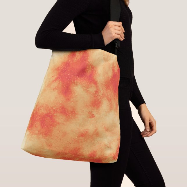 Stylish Storm cloud effect  orange Crossbody Bag (Close Up)