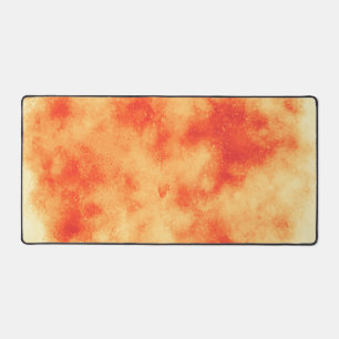Stylish Storm cloud effect Orange Desk Mat
