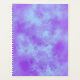 Stylish Storm cloud effect pattern blue / purple Planner
