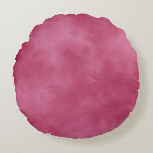 Stylish Storm cloud effect pattern burgundy Round Cushion