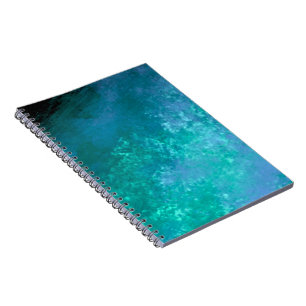 Stylish Storm cloud effect pattern Dark Green Notebook