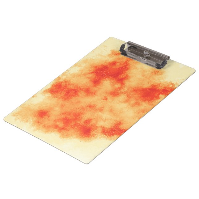 Stylish Storm cloud effect pattern Orange Clipboard (Angled)