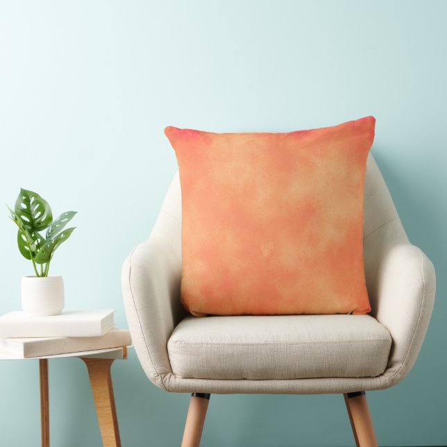 Stylish Storm cloud effect pattern orange  Cushion (Chair)
