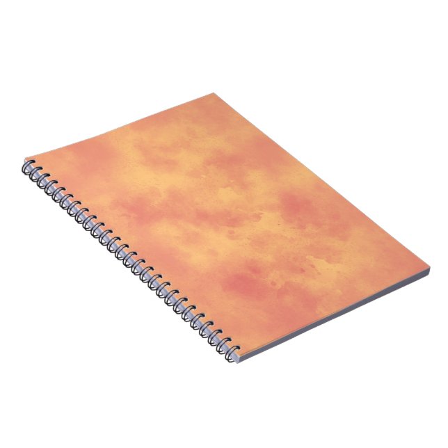Stylish Storm cloud effect pattern Orange  Notebook (Right Side)