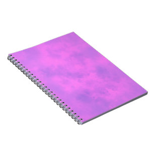 Stylish Storm cloud effect pattern pink Notebook