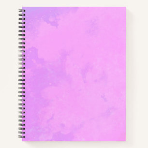 Stylish Storm cloud effect pattern Pink Notebook