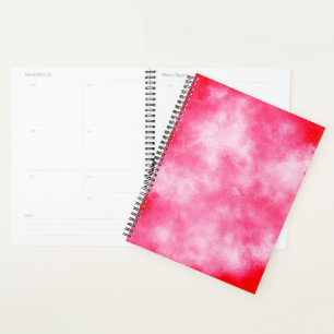 Stylish Storm cloud effect pattern Pink Planner