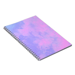 Stylish Storm cloud effect pattern Pink purple Notebook