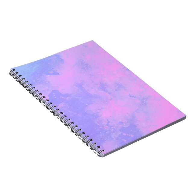 Stylish Storm cloud effect pattern Pink purple Notebook (Right Side)