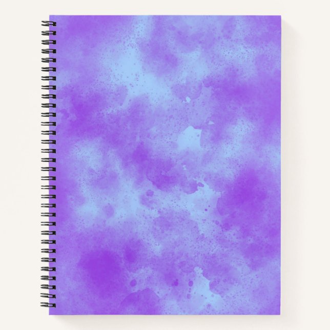 Stylish Storm cloud effect pattern Purple & Blue  Notebook (Front)