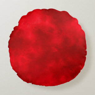 Stylish Storm cloud effect pattern red black  Round Cushion
