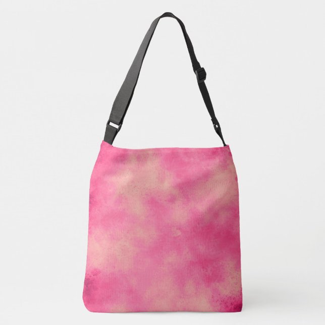 Stylish Storm cloud effect  Pink  Crossbody Bag (Back)