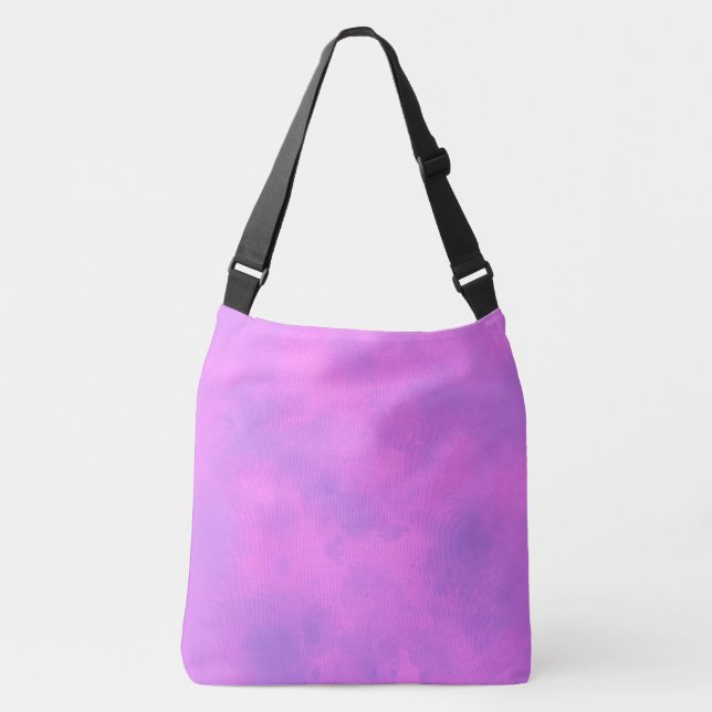 Stylish Storm cloud effect pink purple Crossbody Bag (Front)
