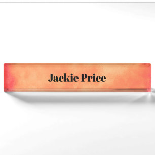 Stylish Storm cloud effect Tropical Sunset Nameplate