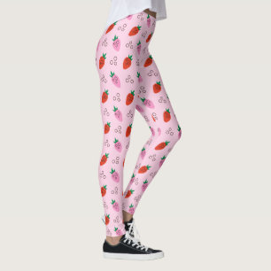 Stylish Strawberry Pattern Leggings