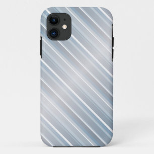 Stylish striped grey-blue Case-Mate iPhone case
