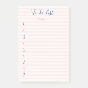 Stylish Striped To Do List Post-it Notes