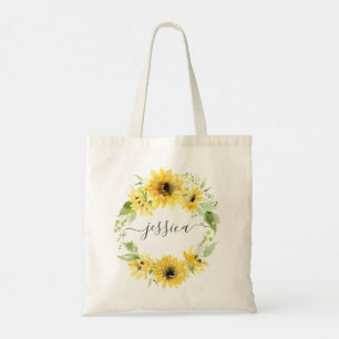 Stylish Sunflower Garden Tote Bag
