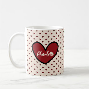Stylish Sweet Heart Personalised gifts template Coffee Mug