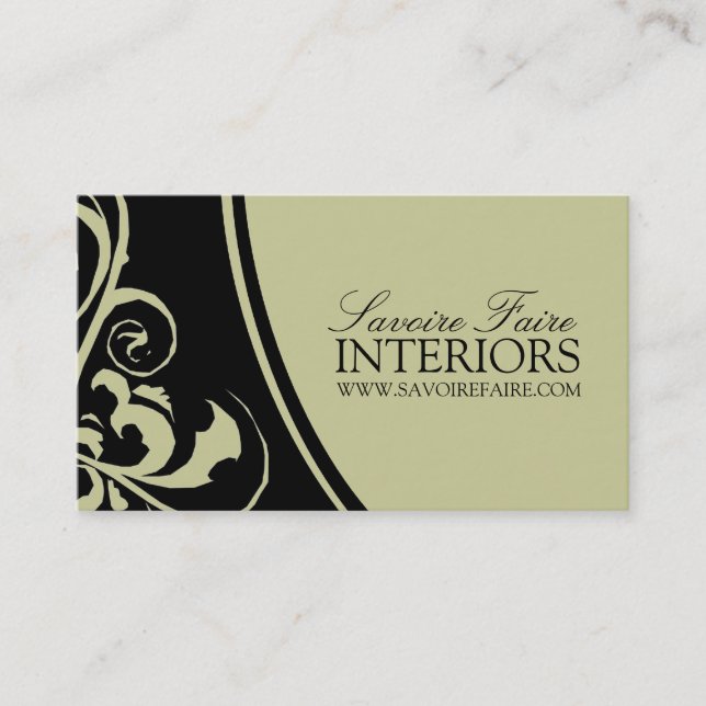Stylish Swirl :: Business Card (Front)