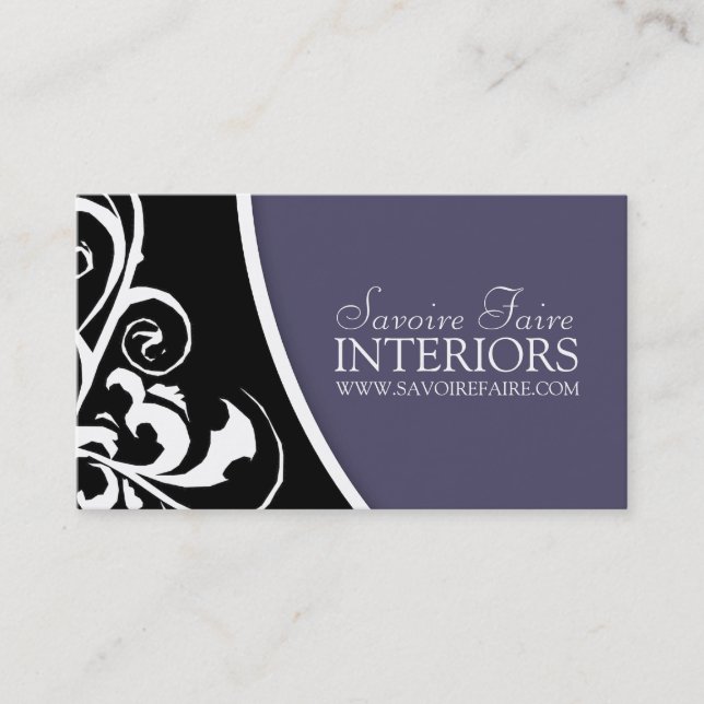 Stylish Swirl :: Business Card (Front)