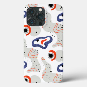 Stylish Swirls and Curbs Abstract Pattern iPhone 13 Pro Case