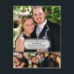 Stylish Tab Save The Date Postcard<br><div class="desc">This chic and modern postcard stylishly requests your guests to save the date. Design © berryberrysweet.com</div>