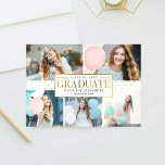 Stylish Tag Graduation Announcement Invitation<br><div class="desc">Celebrate the graduate with this modern and stylish card from Berry Berry Sweet { www.berryberrysweet.com } Matching items and colour options available at our store or upon request.</div>