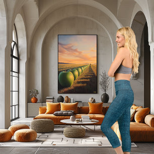 Stylish Teal Texture Denim Personalise Logo & Text Capri Leggings