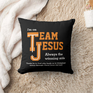 Stylish TEAM JESUS Christian Cushion