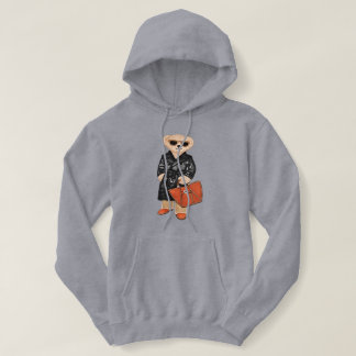 Stylish Teddy Bear Fashion Trench Coat Bear  Hoodie