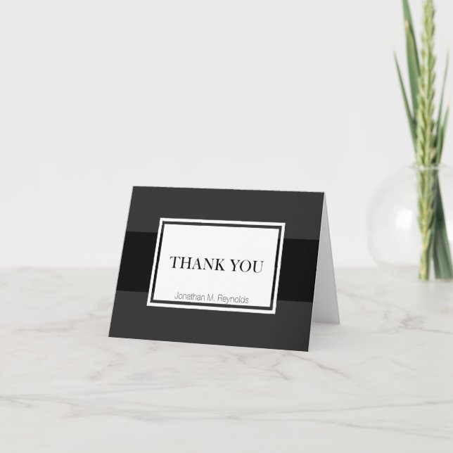 Stylish Thank You Note Cards for Business (Front)