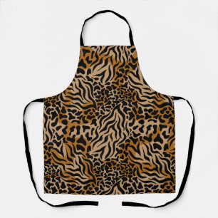 Stylish Tiger Striped Animal Print Cooking Apron