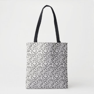 Stylish Tote Bag with Abstract Pattern