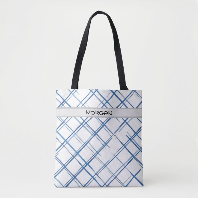 Stylish Tote Bag with Custom Name (Front)