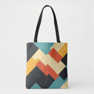 Stylish Tote Bag with Geometric Design