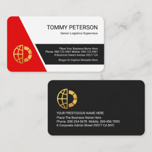 Stylish Trapezium Layer Business Owners Card