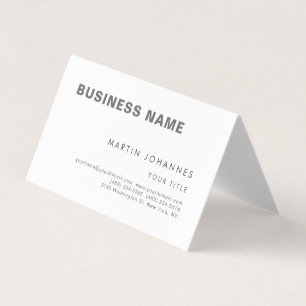 Stylish Trendy Black & White Business Card
