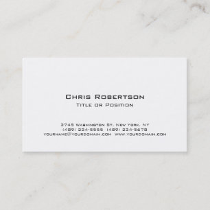 Stylish Trendy Black White Charming Business Card