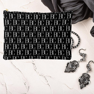Stylish trendy designer look monogram accessory pouch