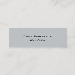 Stylish Trendy Grey Charming Professional Mini Business Card
