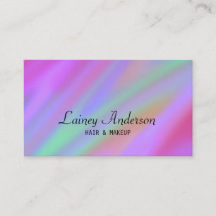 Stylish Trendy luxury purple green pink abstract  Business Card