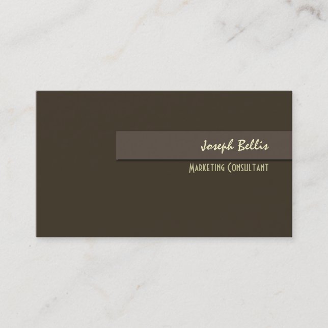 Stylish trendy retro colours business cards (Front)