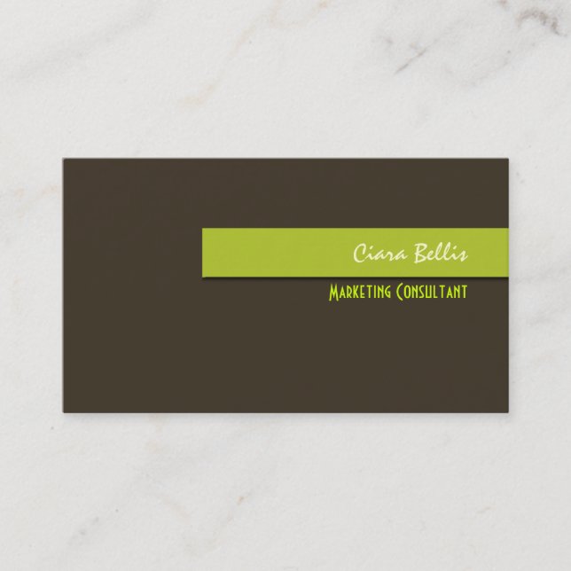 Stylish trendy retro colours business cards (Front)